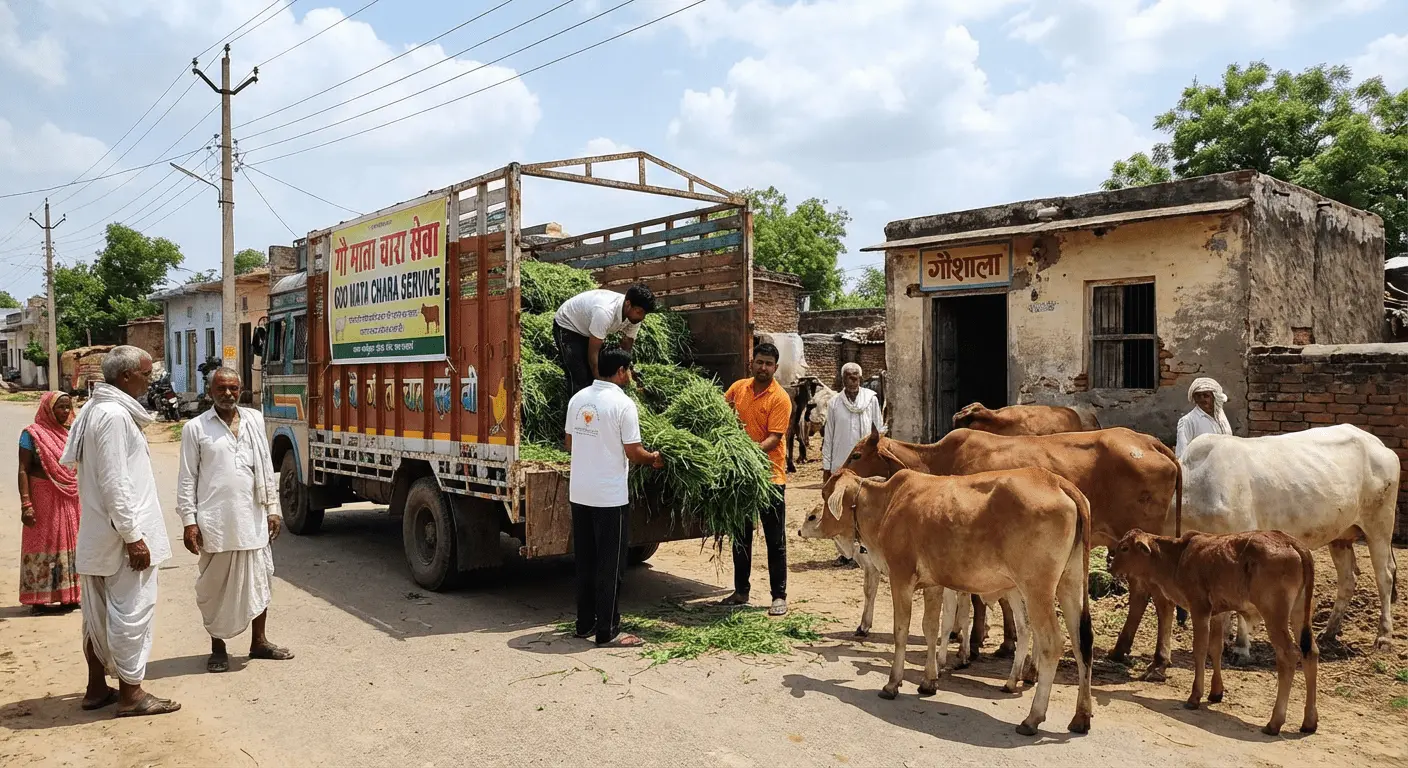 Gau Mata Chara Service