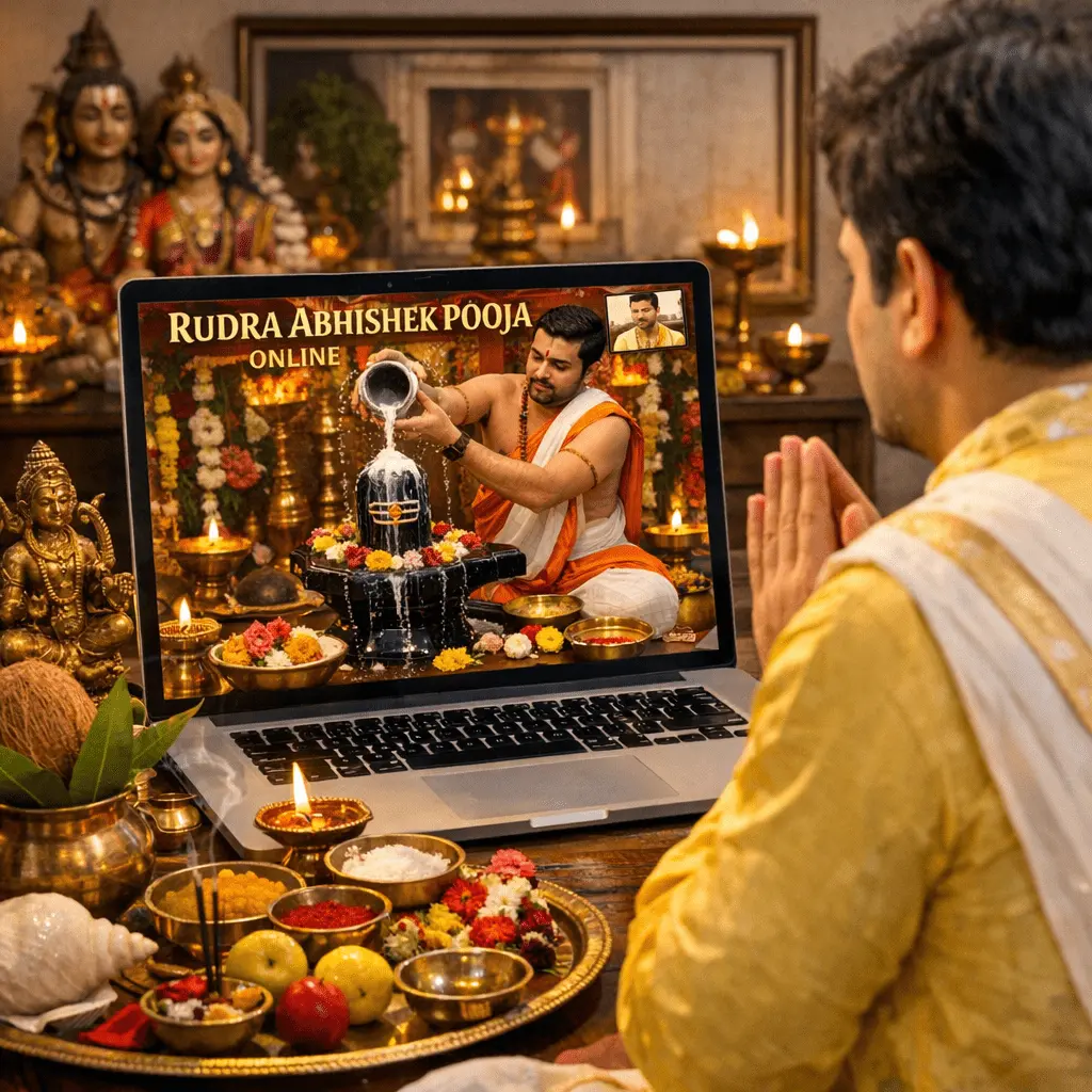 Online Grouped Rudra Abhishek Pooja