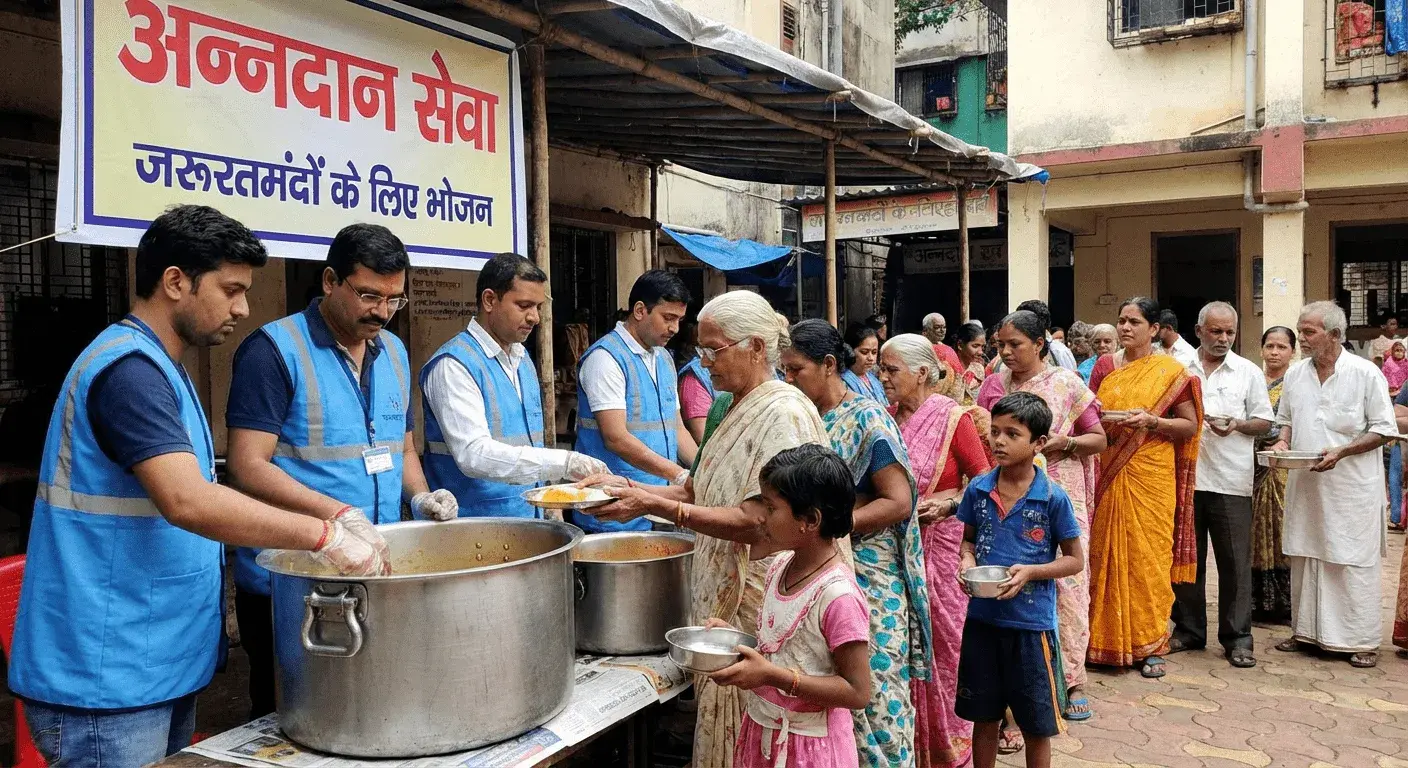 Jaruratmand Logo Ko Bhojan (Annadan Seva)