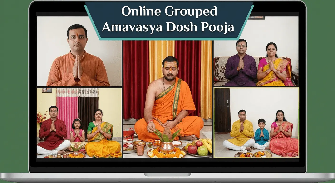 Online Grouped Amavasya Dosh Pooja (4 Persons)