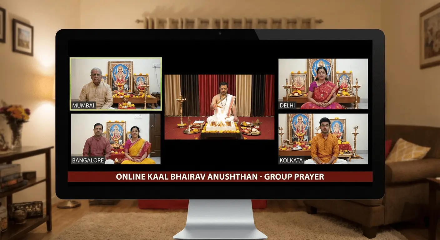 Online Grouped Kaal Bhairav Anushthan Pooja (4 Persons)