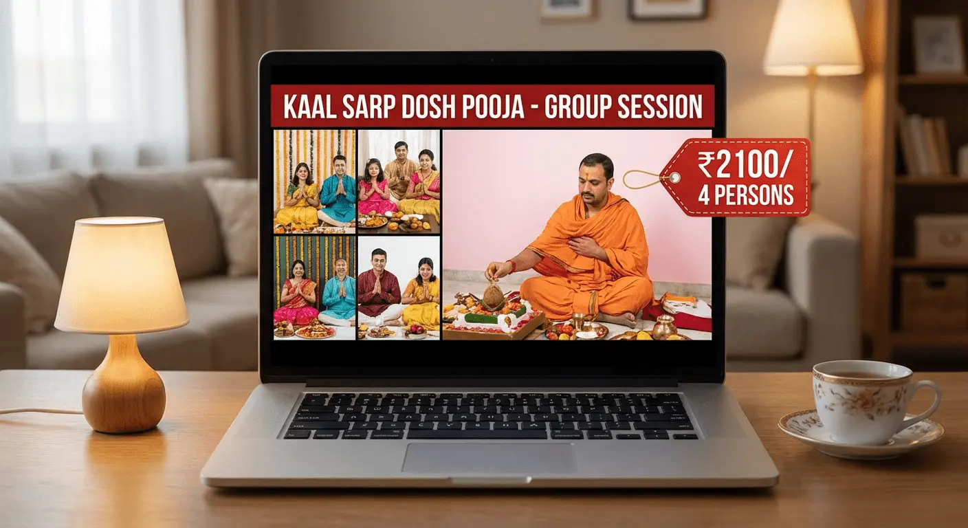 Online Grouped Kaal Sarp Dosh Pooja (4 Persons)