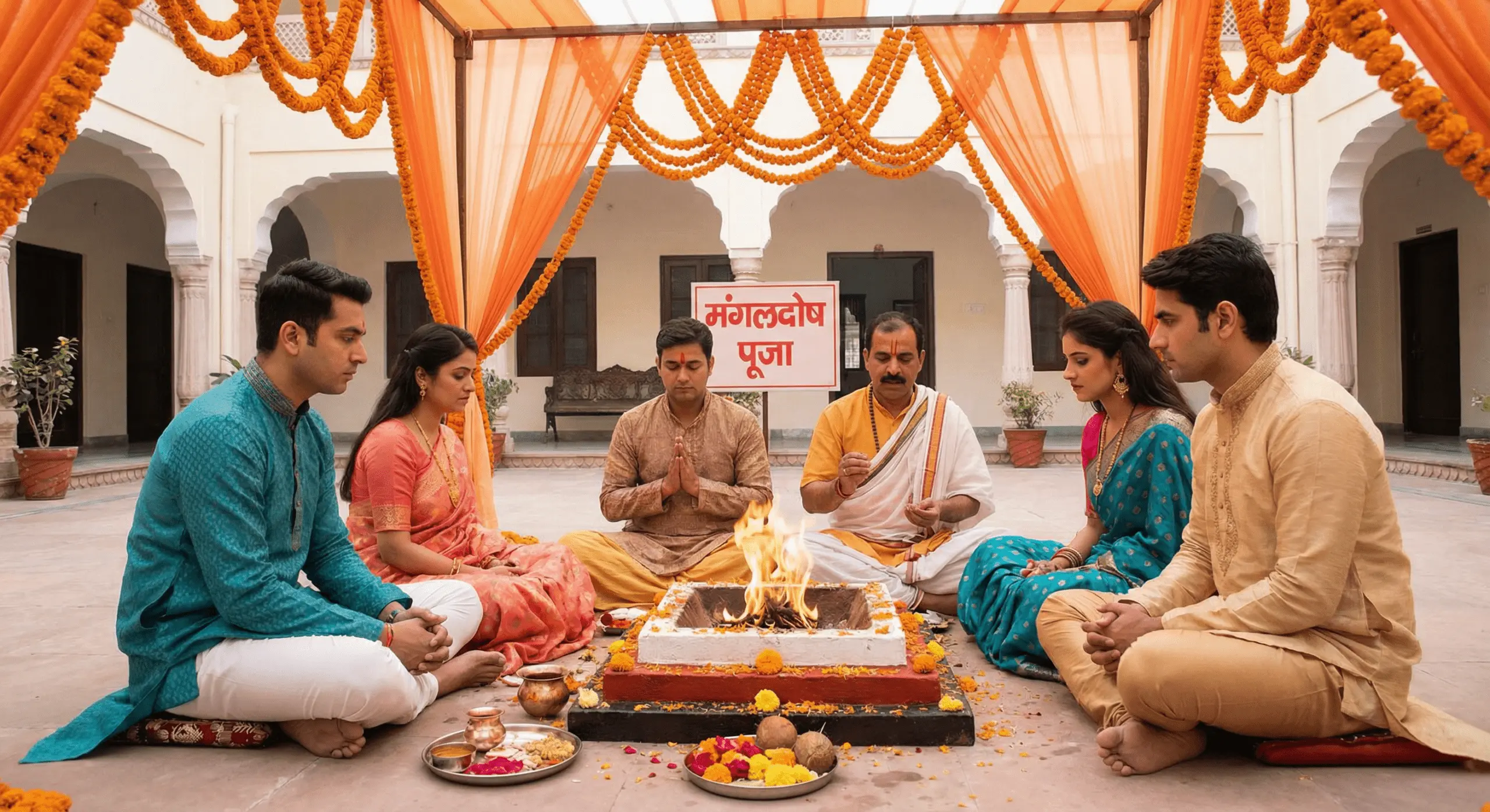 4 Person mangal dosh pooja