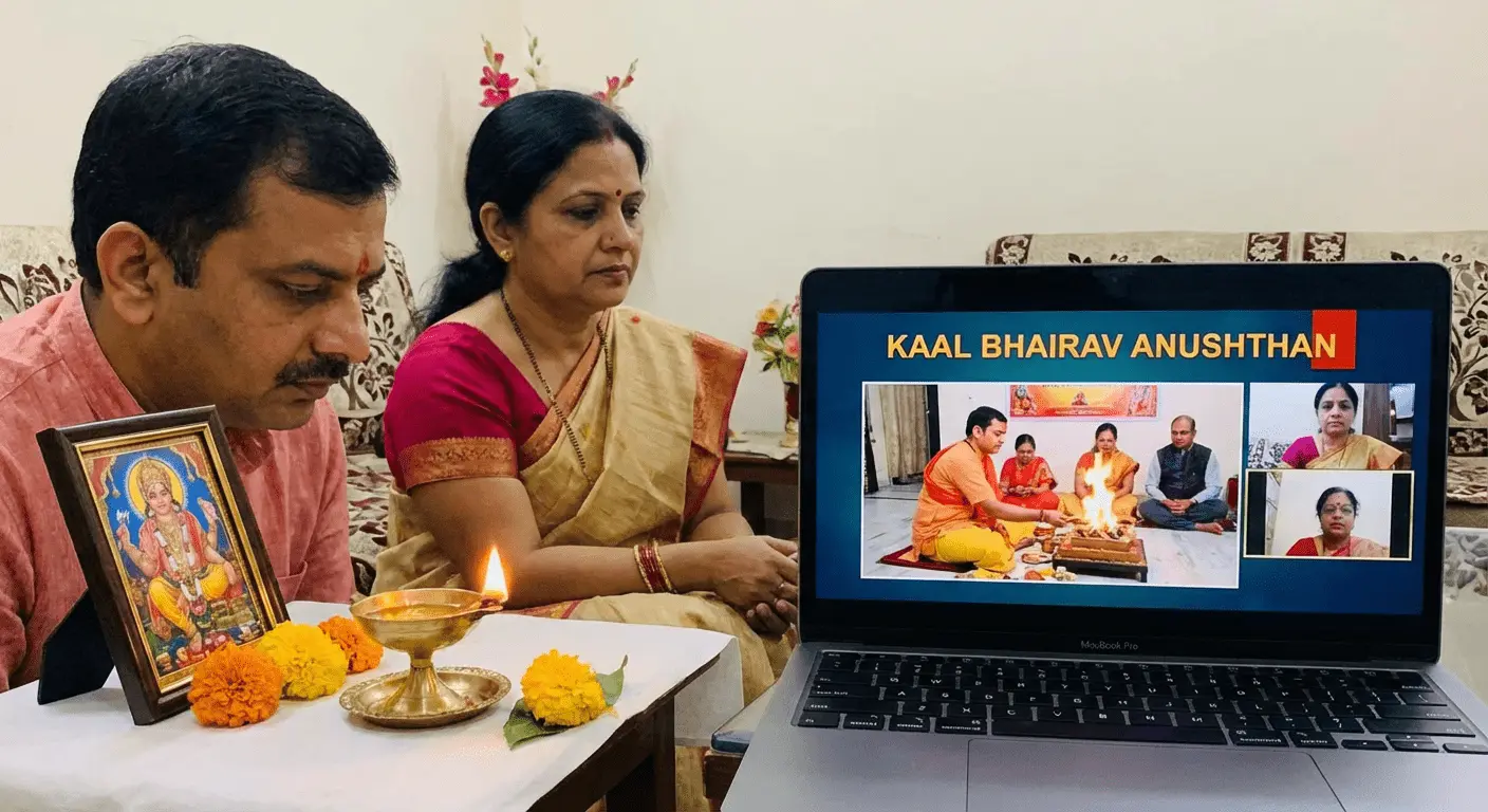 Online Grouped Kaal Bhairav Anushthan Pooja – ₹1500 for 2 Persons