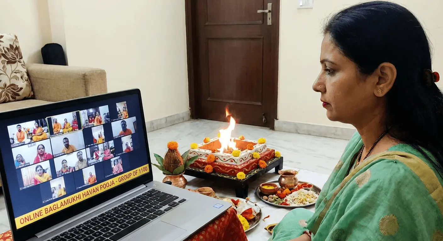 Online Grouped Baglamukhi Havan 1 Person